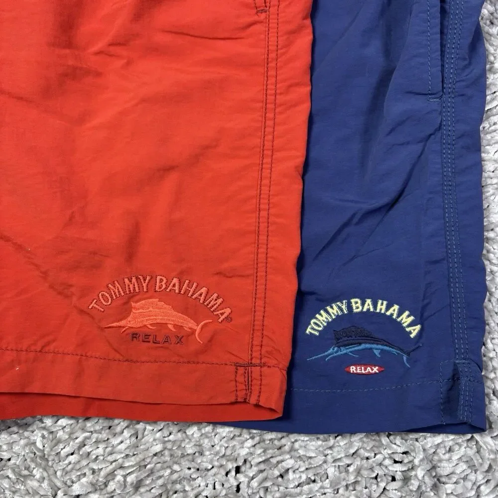 Tommy Bahama Swim Trunks Lot of Two Mens XXL Summer Beach Cargo Tropical Lined